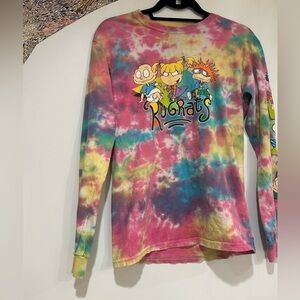 Nickelodeon Rugrats Tie Dye Long Sleeve Shirt small